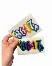 Load image into Gallery viewer, 8647 Rainbow Car Decal
