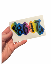 Load image into Gallery viewer, 8647 Rainbow Car Decal
